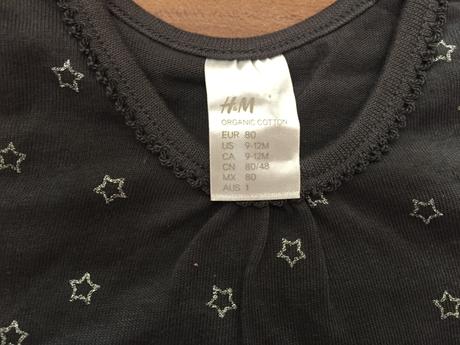 Tricko s hviezdickami, h&m,80