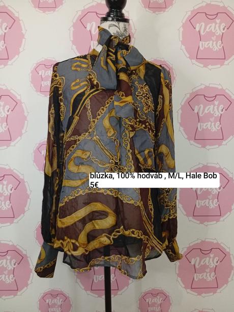 100 percent hodvábna blúzka, m