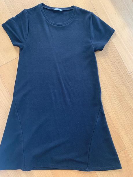 Zara čierne basic šaty s, zara,s