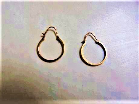 Zlaté náušnice - kruhy,