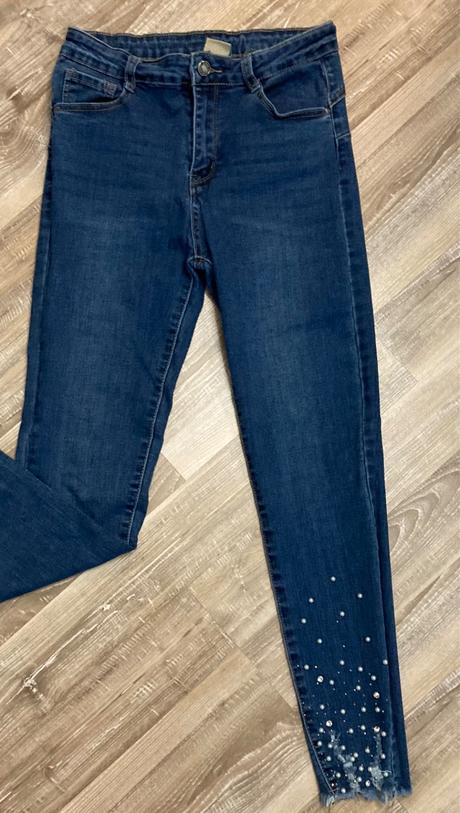 Krásne rifle s korálkami alebo s kamienkami,veľ.31, 30