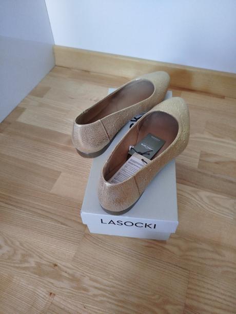 Kožené balerínky, lasocki,38