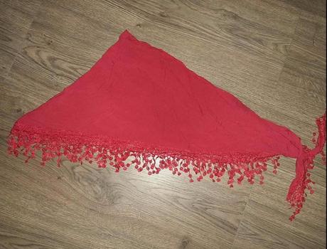 Šatka/prehoz na plavky červená, 