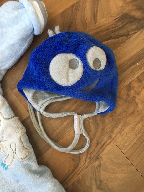 Zimny overal+ ciapky, next,62