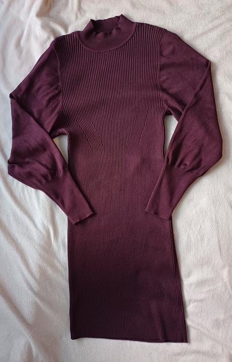 +darček-krásne bordové elastické šaty zn.vero moda, vero moda,l