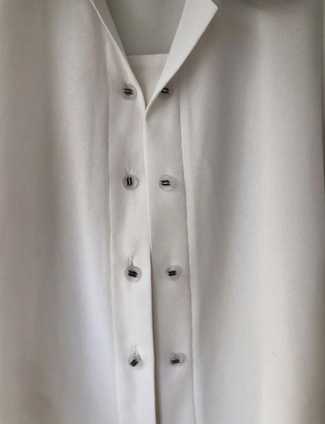 Biela blúzka/ biela elegantná blúzka vintage, xxxl