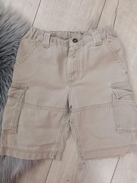 Chlapčenské béžové rifľové kraťasy h&m (4-5 r.), h&m,110