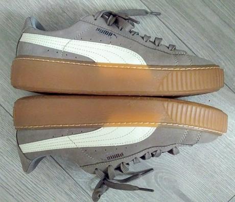 Puma suede platform snk jr rock ridge whisper whit, puma,37