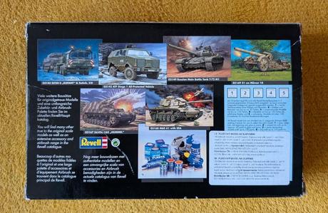 Model bojového vozidla m16 halftrack (revell 1/76), 