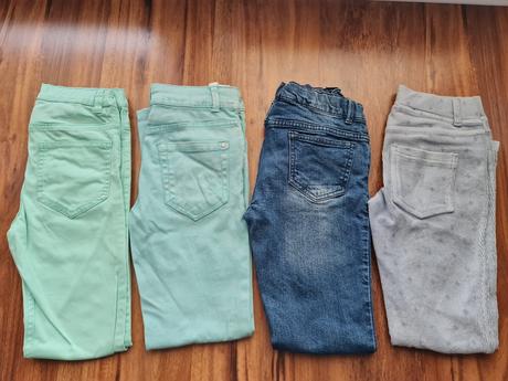 Dievčenské nohavice na 9-10 rokov, h&m,134