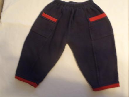 Modré tepláky s vreckami, next,80