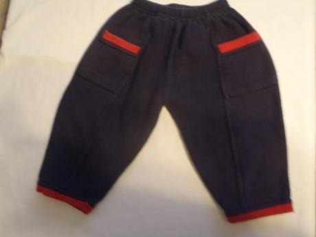 Modré tepláky s vreckami, next,80