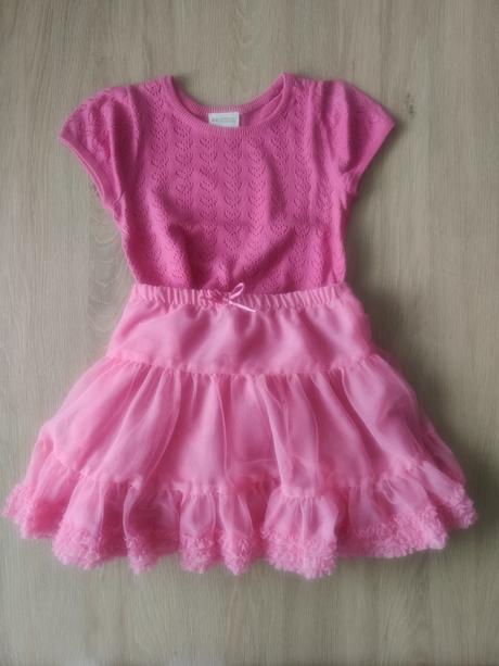 Srdiečkový top z biobavlny - h&m, veľ. 98/104, h&m,104