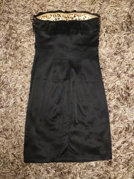 Saténové šaty s mašľou, m