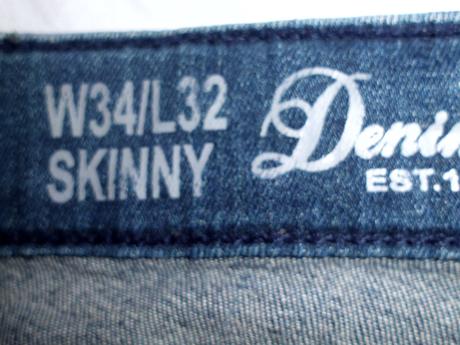 Denim co. skinny rifle 34/32, denim,m