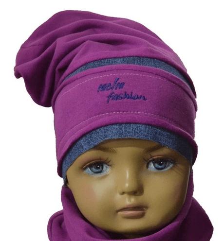 Šmolko čiapka melm tmavá fuksia, 