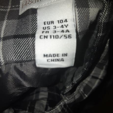 Dievčenska satova sukna, h&m,104