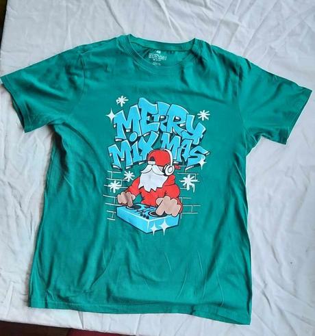 Vianočné tričko, h&m,152