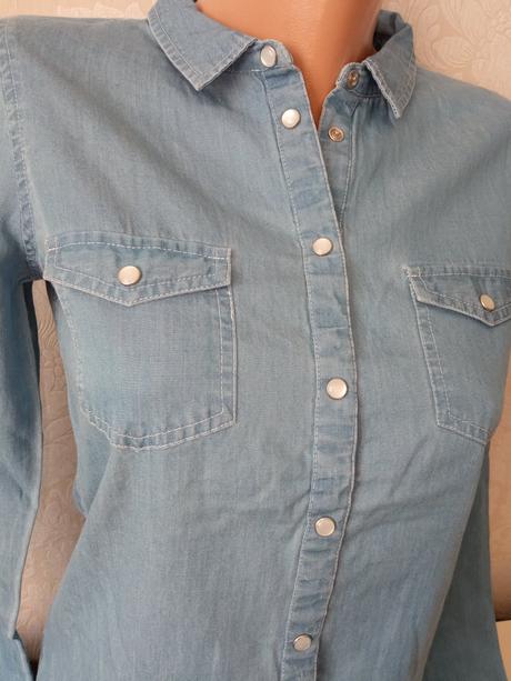 Dievčenská džínsová košeľa lola liza (158-164), 158 / 164