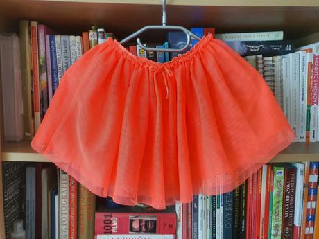 Neonovo oranzova sukna 98/104, h&m,98