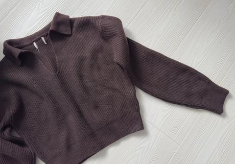 H&m - čokoládový sveter, h&m,s