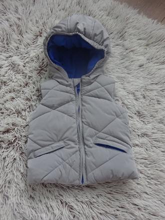 Sivá vesta - zateplená, f&f,74