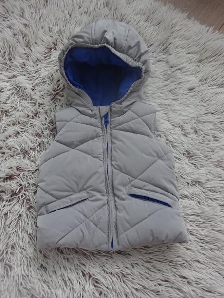 Sivá vesta - zateplená, f&f,74