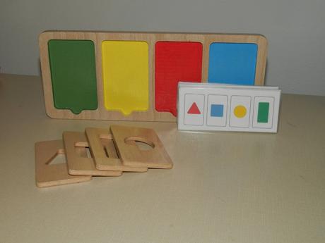 Logická hra farby a tvary, 