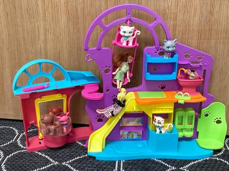 Polly pocket - bábiky, domček a zvieratká, 