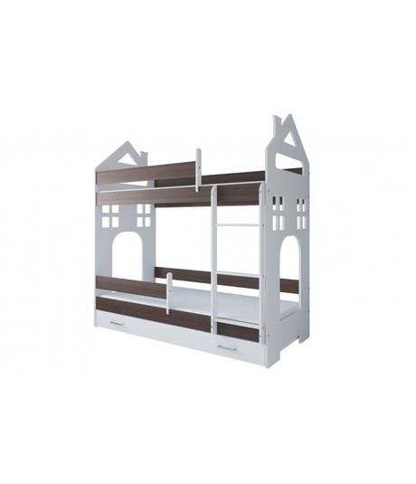 Poschodová posteľ+matrace, šírka (cm): 80,dĺžka (cm): 160