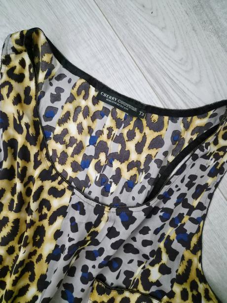 Moderný leopardí top / tielko s vzorom, m