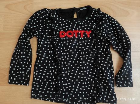 Tričko dlhý rukáv pre dievčatko 98, 98