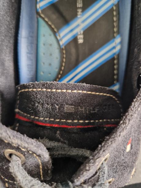 Mokasíny zbrúsenej kože th, tommy hilfiger,42