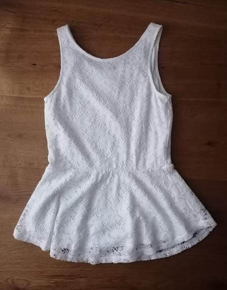 Čipkovaný top, h&m,170