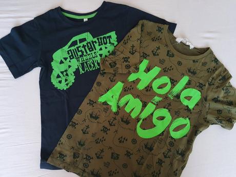 Perfektné duo veselých tričiek, h&m,128