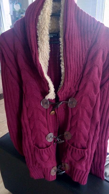 Pánsky bordový sveter, m