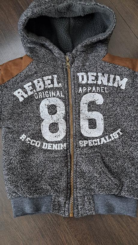 Mikina-zateplená, rebel,98