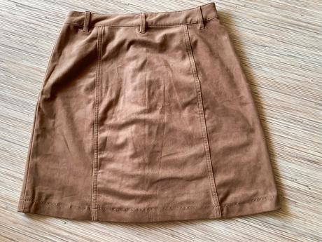 Krasna velurova sukňa/555, h&m,s