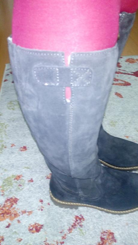 Čižmy z brúsenej kože s primaloft nenosené, tamaris,39