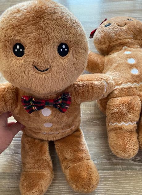 Vianoce dekorácia plyšak 2ks perníčky, 