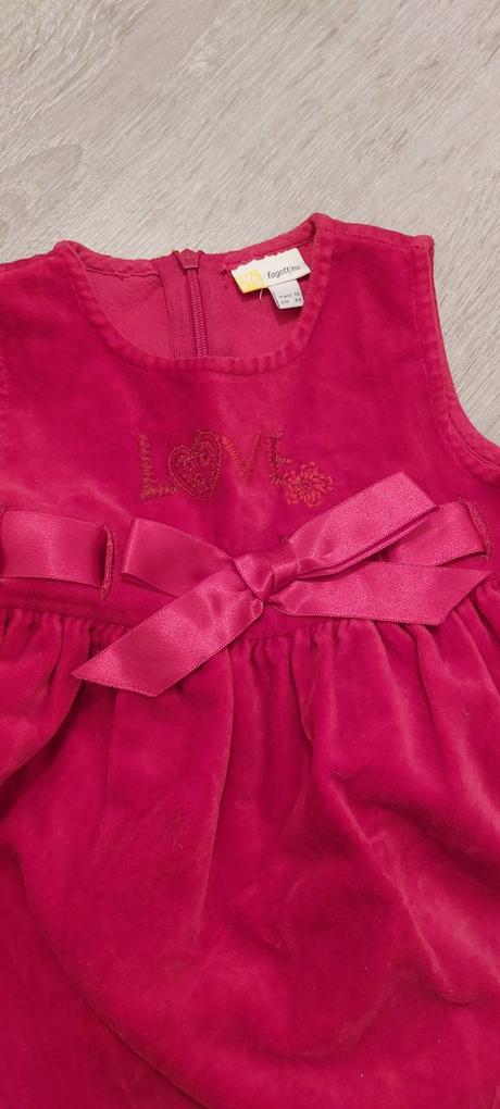 Vianočné šaty červené, fagottino,80