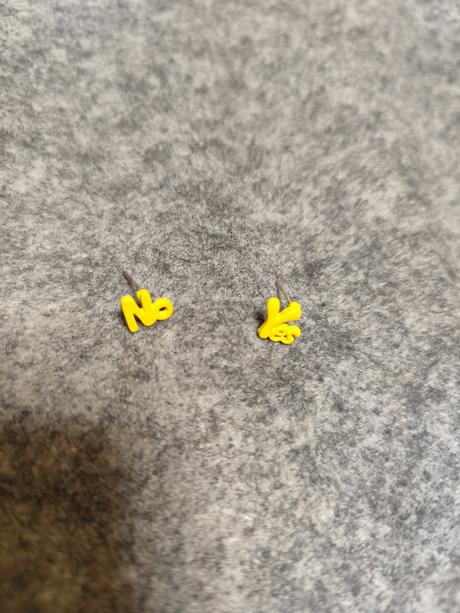 Zabavne nausnicky yes no, 