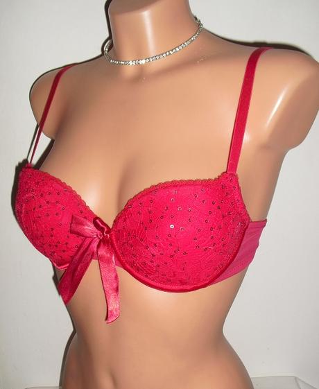 Sexy s velkou satenovou maslou podprsenka, 75b