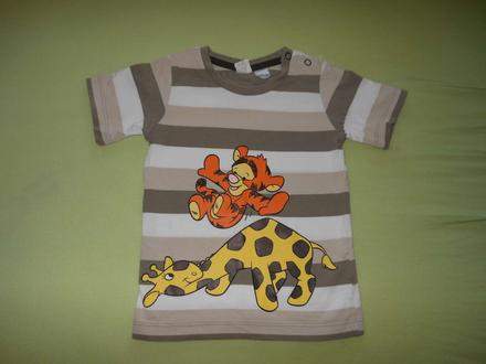Tigríkové tričko so žirafkou h&m 86, h&m,86