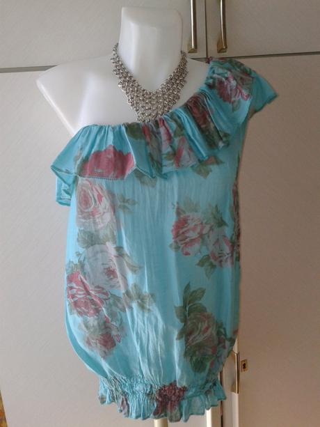 Ľahučká blúzka na jedno rameno veľ.m, m