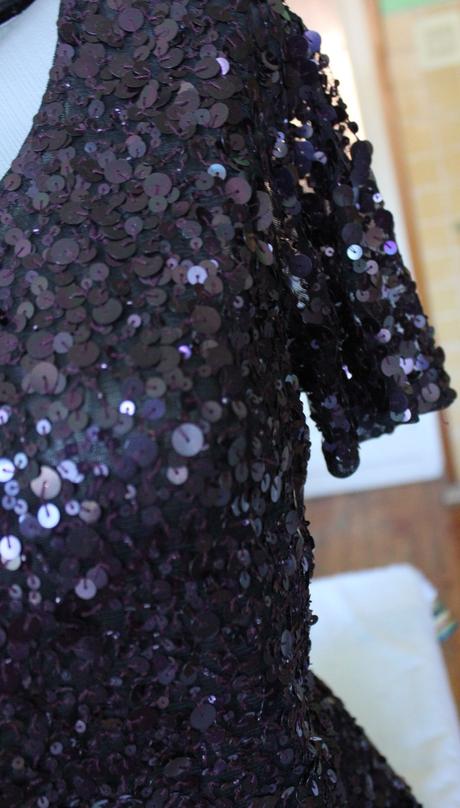 Luxusna bluzka s trblietkami vera mont france, xl