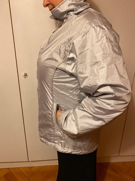 Šedá bunda-obojstranná, l