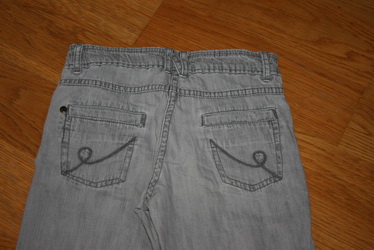 Rifle s gumičkou na nohaviciach, č. 128-134, zara,128