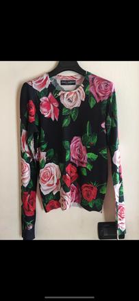 Dolce&gabanna hodvábny pulovrik s-m, s