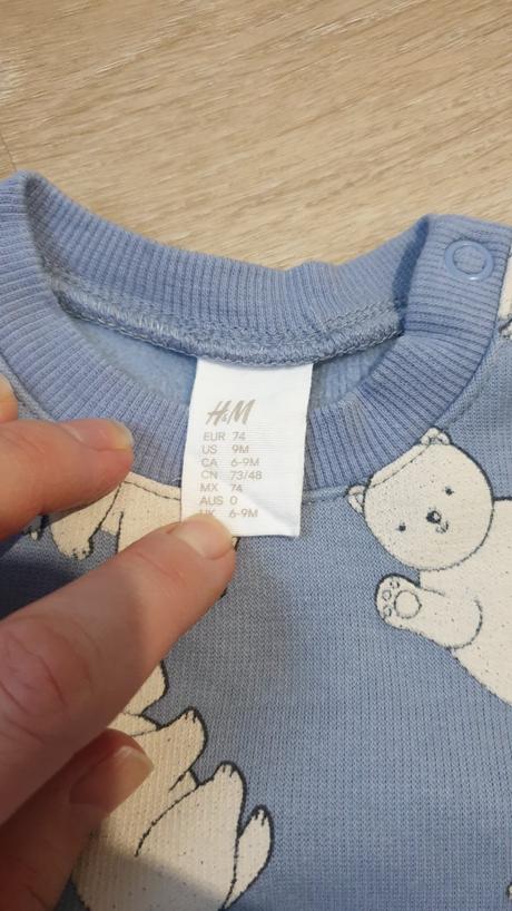 Mikina+ teplaky, h&m,74